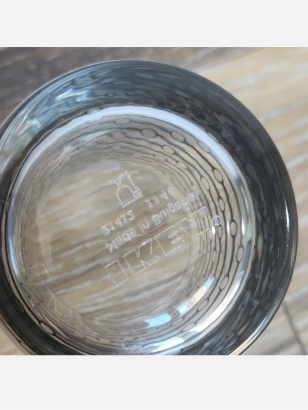 IKEA Clear Black Lines Dots Glass Juice Cup - Picture 6 of 7